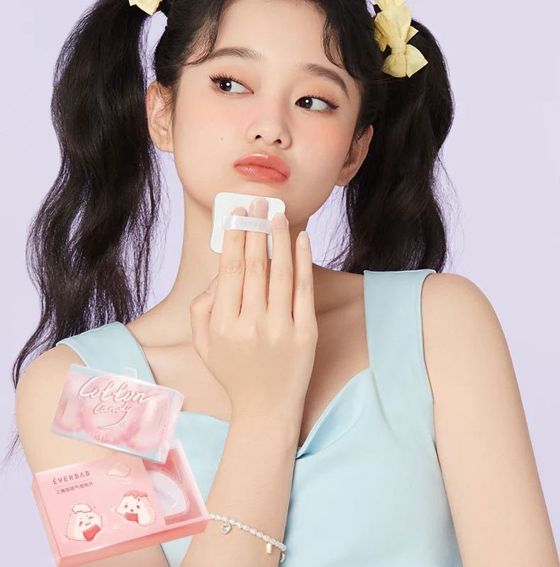 everbab marshmallow onigiri makeup puff 艾蓓拉棉花糖 三角饭团粉扑 cutehart