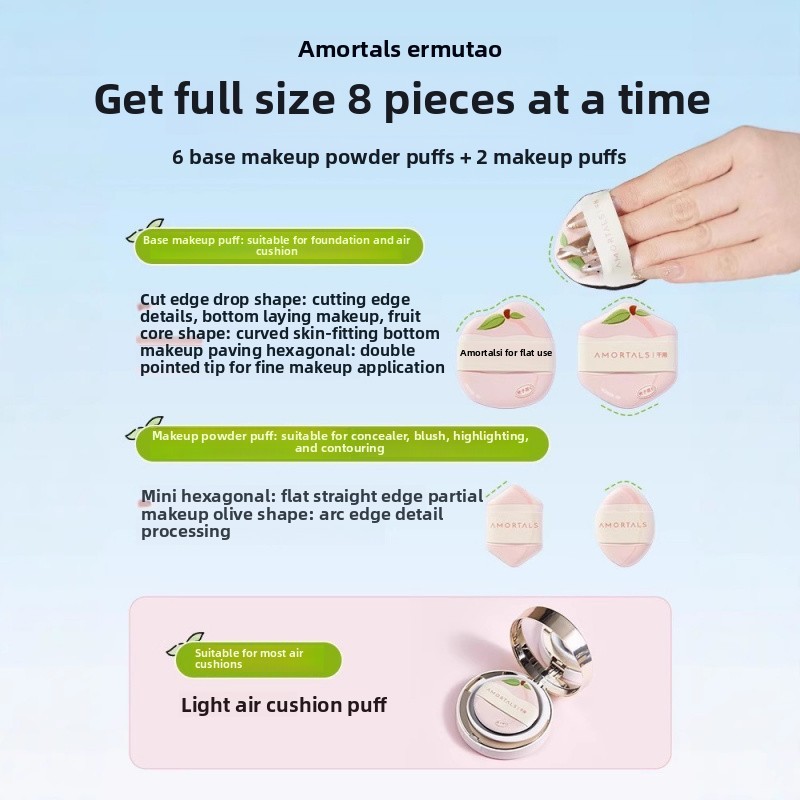 amortals the powder puff is super soft and does not eat liquid foundation for both dry and wet 4phi shopee philippines