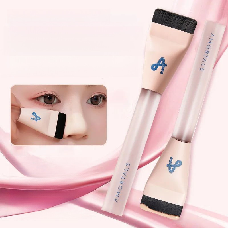 amortals foundation brush one line brush flat ultra thin markless powder makeup makeup liquid foundation special portable easy to use makeup brush shopee philippines